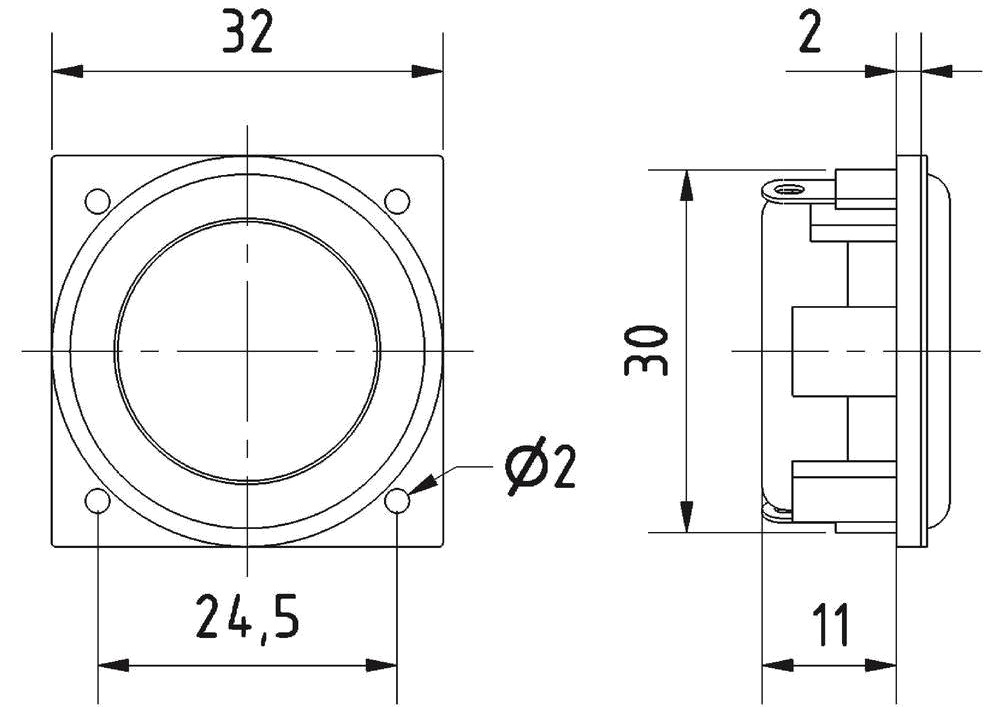רמקול VISATON BF 32